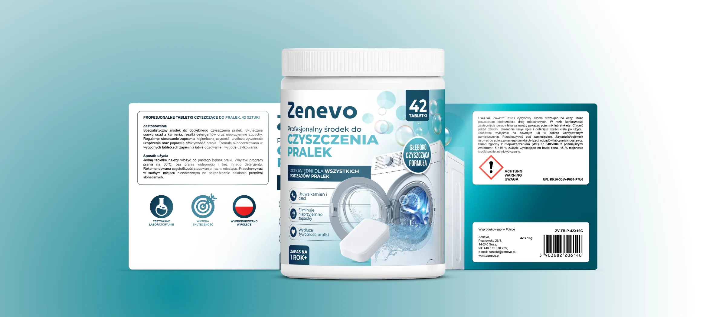 Zenevo - Etykiety produktów i opakowania