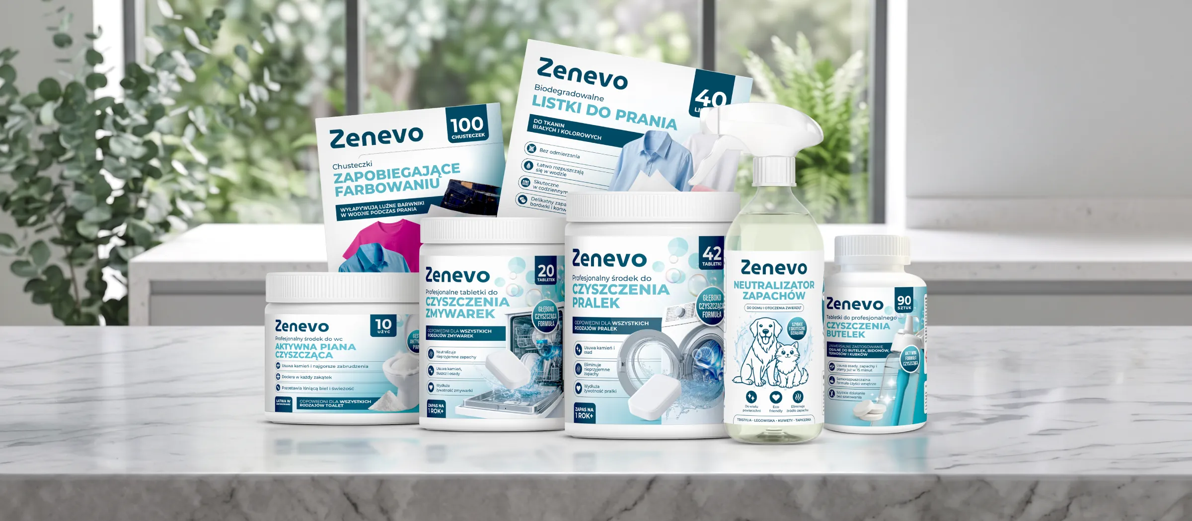 Zenevo - Etykiety produktów i opakowania